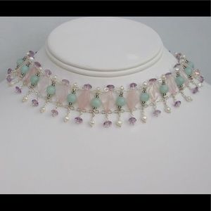 Handmade Choker Wire Wrapped Necklace